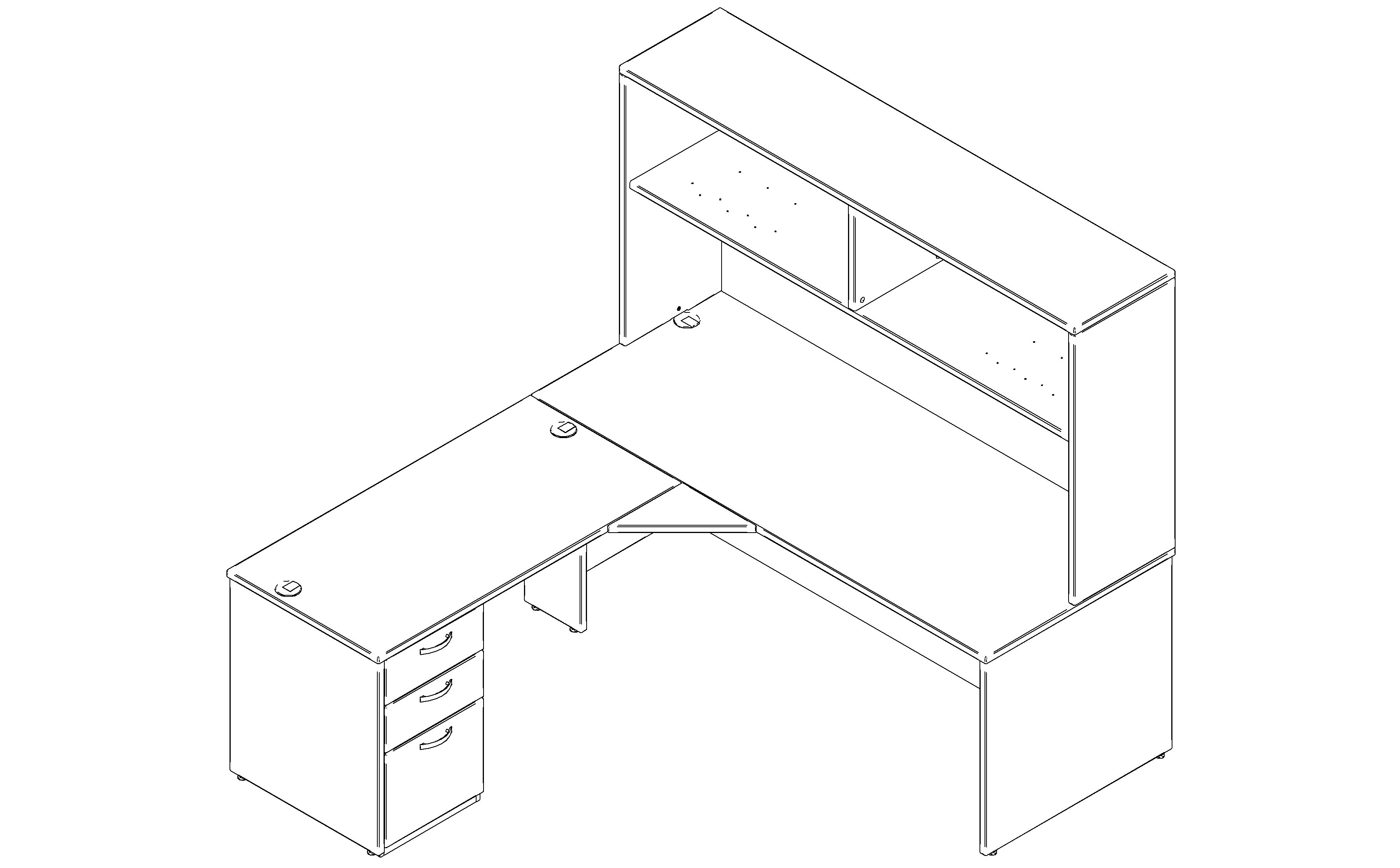 Configuration gamme de meubles de bureaux Prism / Mobilier Corporatif Poitras